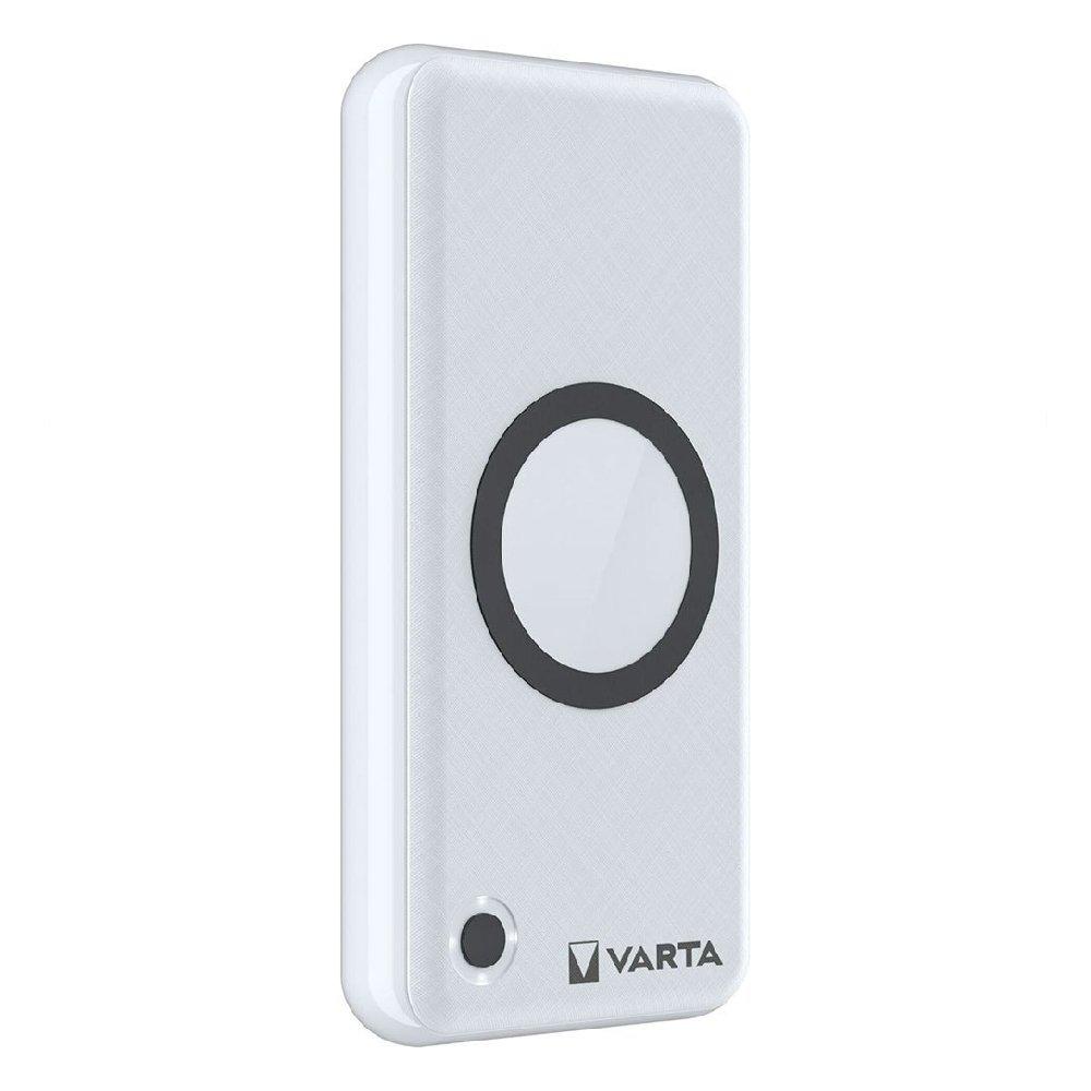 Varta 2 in 1 Wireless Charger and Power Bank, 15000mAh, 20 Watts, 57908- White
