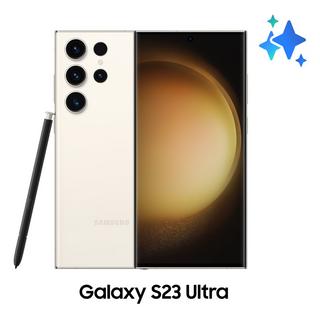 Buy Samsung galaxy s23 ultra phone, 6. 8 inch, 256gb, 12gb ram - cream in Saudi Arabia