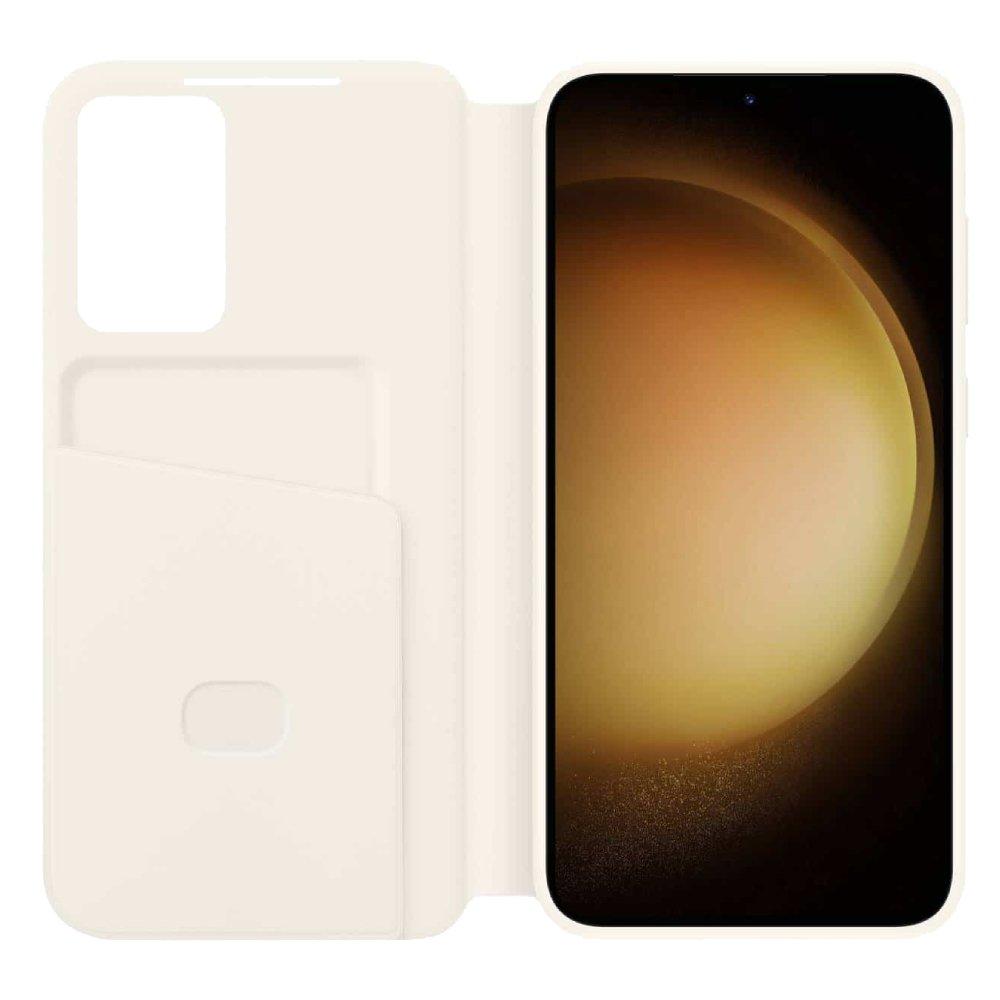  Galaxy S23+ Smart View Wallet Case - Cream