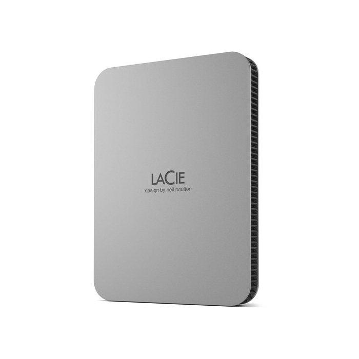 LACIE Hard Drive 4TB, USB-C, STLP4000400 - Silver