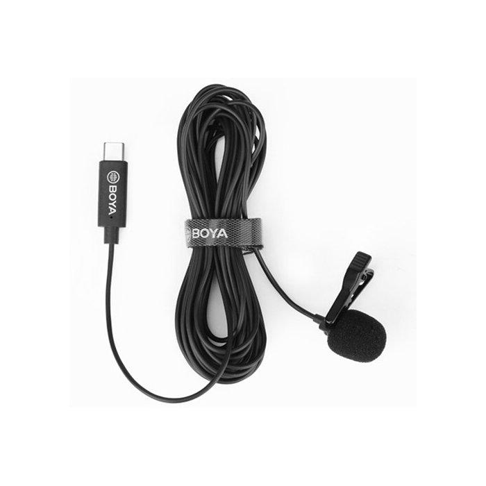 BOYA Digital Omnidirectional Lavalier Microphone with USB-C Cable, Android, BY-M3