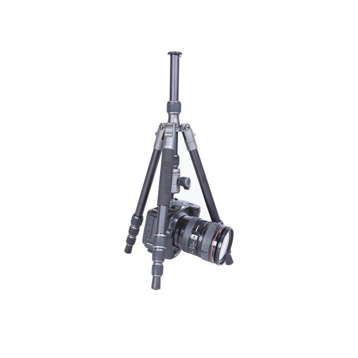 Vanguard VEO 3 GO Aluminum Tripod/Monopod with T-45 Ball Head, with Smartphone Connector, and Bluetooth Remote, VEO3GO 204AB  - Black