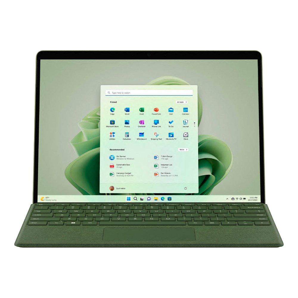 Microsoft Surface Pro 9 Convertible Laptop, Intel Core i5, 12th Gen, 8GB RAM, 256GB SSD, 13 inch, Windows 11 Home - Green