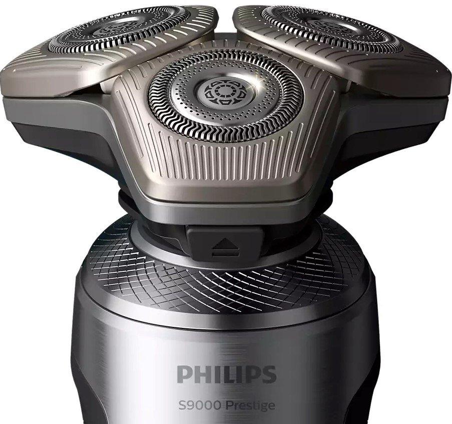 ماكينة حلاقة الشعر الرطب والجاف بريستيج سلسلة 9000 من فيليبس، SP9871/22 - كروم فضي