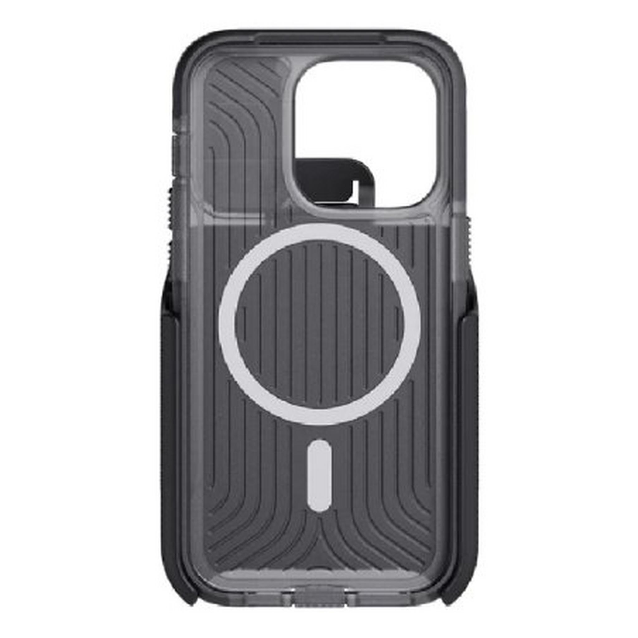 Tech21 EvoMax Case for iPhone 14 Pro with Magsafe and Holster, T21-9707 - Clear Black