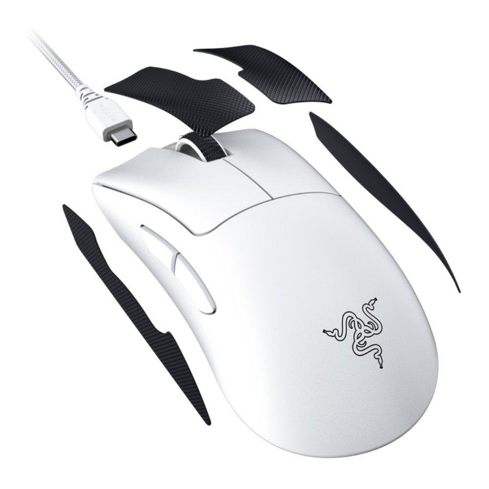 Razer DeathAdder V3 Pro USB Optical Wireless RGB Gaming Mouse, RZ01-04630200-R3U1 - White