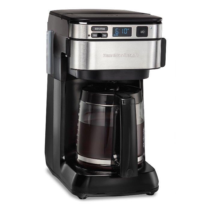 Buy Hamilton beach programmable coffee maker, 950 w,12 cup, 46310-me - black in Kuwait