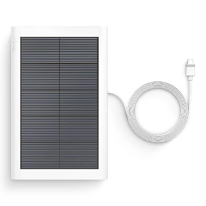 Ring Small Solar Panel USB-C, 1.9 W- for Stick Up Cam  and Spotlight Cam Plus with 360 Degree rotation and 180 Tilt, 8ASPS8-WEU0 – White