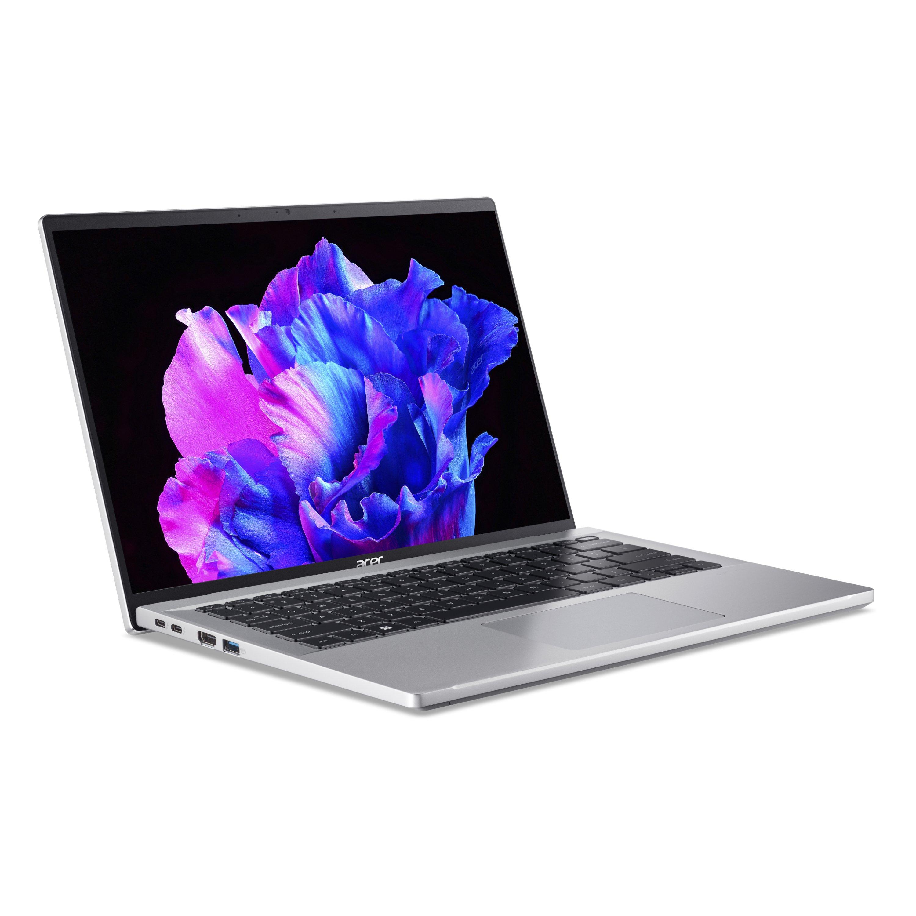 Acer Swift Go 14 Laptop, Intel Core i7, 16GB RAM, 512GB, Intel Graphics Iris X Shared, 14inch, Windows 11 Home, NX.KF6EM.002 SFG14-71-72FG - Silver