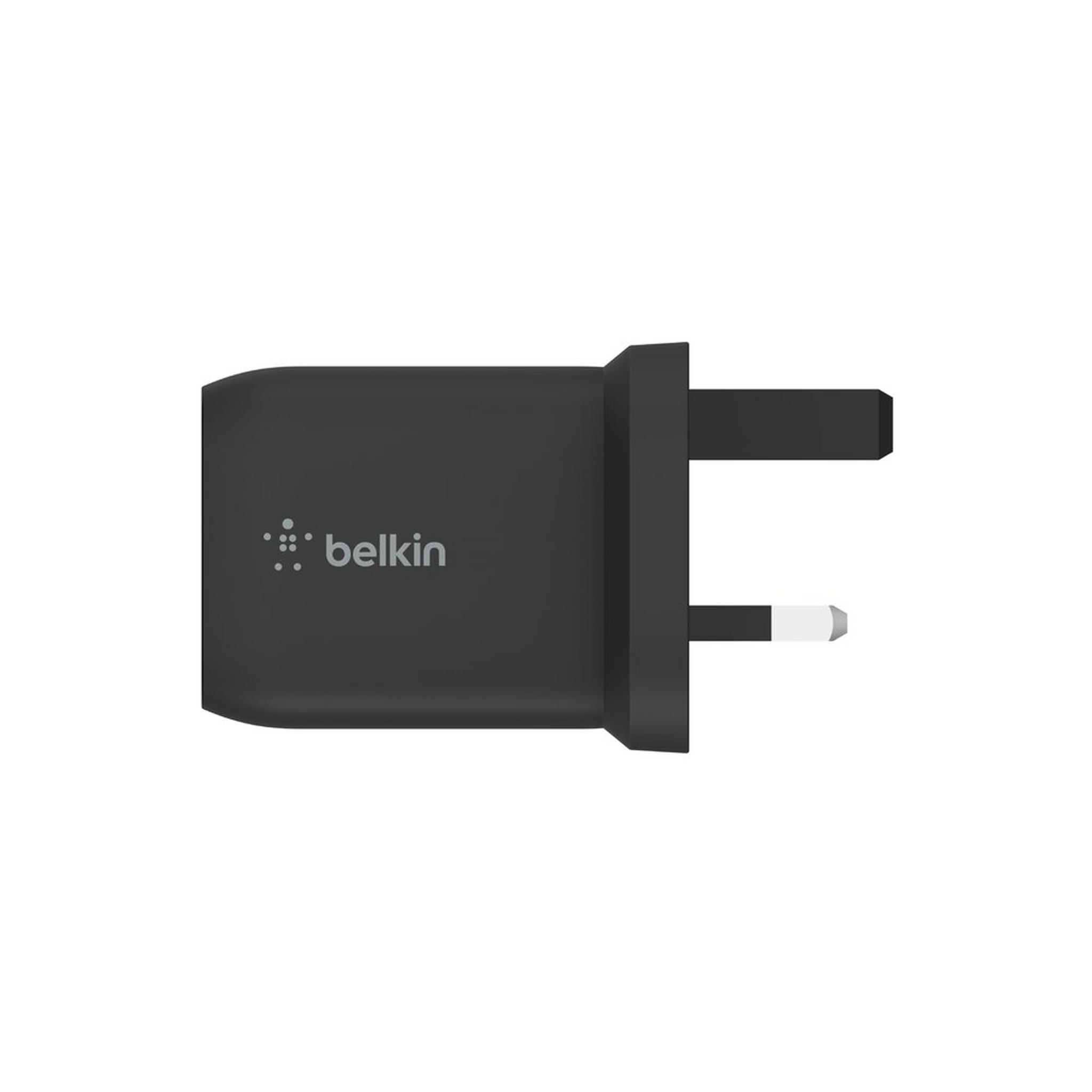 BELKIN Dual USB-C GaN Wall Charger, 65W, WCH013myBK