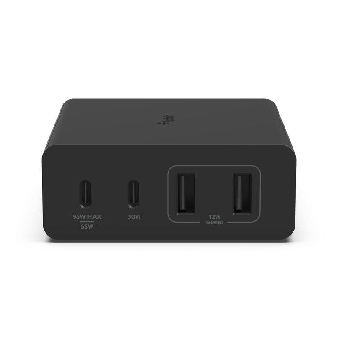 Buy Belkin 4-port usb-c gan charger 108w, wch010mybk in Kuwait