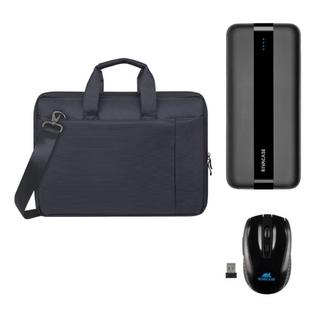 Buy Rivacase 15. 6" laptop toploader + 10k mah power bank + wireless mouse bundle, 823... in Kuwait