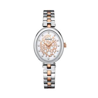 Buy Fontenay paris watch for women, analog, stainless steel band, 25x30, 329wud - silver / ... in Kuwait