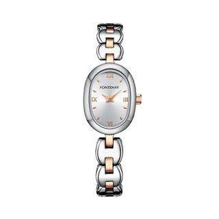 Buy Fontenay paris watch for women, analog, stainless steel band, 17x23. 4, 329wud - silver... in Kuwait