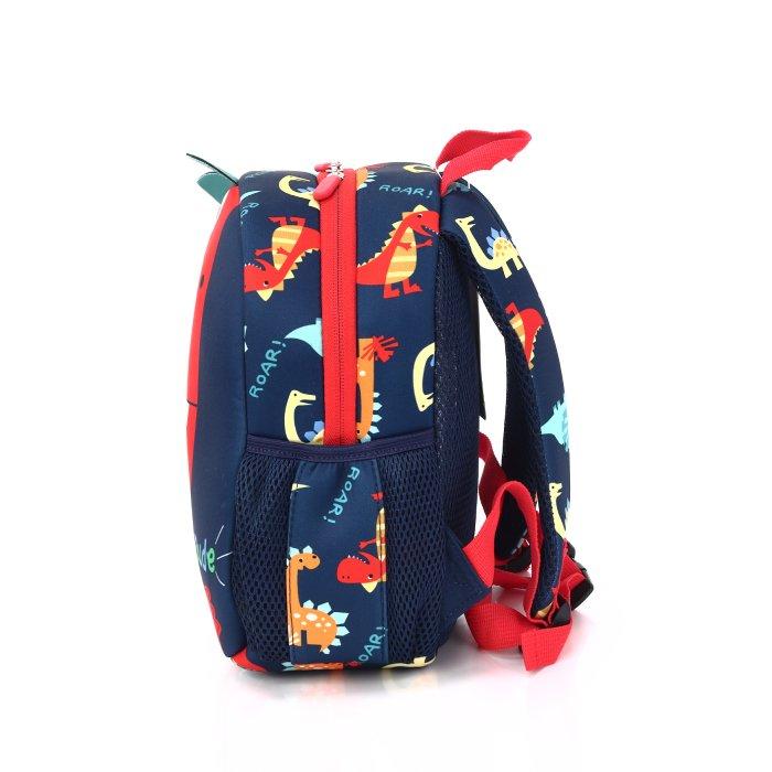 EQ Kids 3in1 Dino Large Backpack Set, KLB230212L - Navy/Red