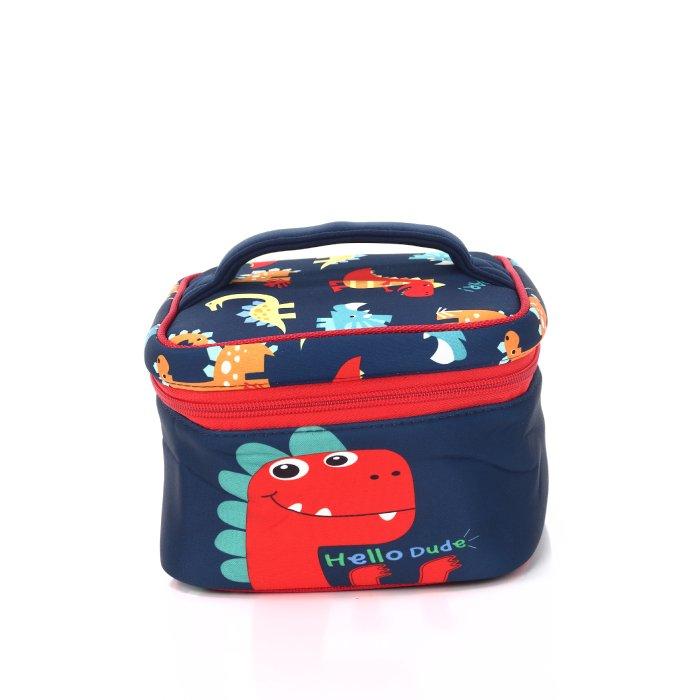 EQ Kids 3in1 Dino Small Backpack Set, KLB230212S - Navy/Red