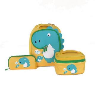 Buy Eq kids 3in1 dino large backpack set, klb230215l - green/yellow in Kuwait