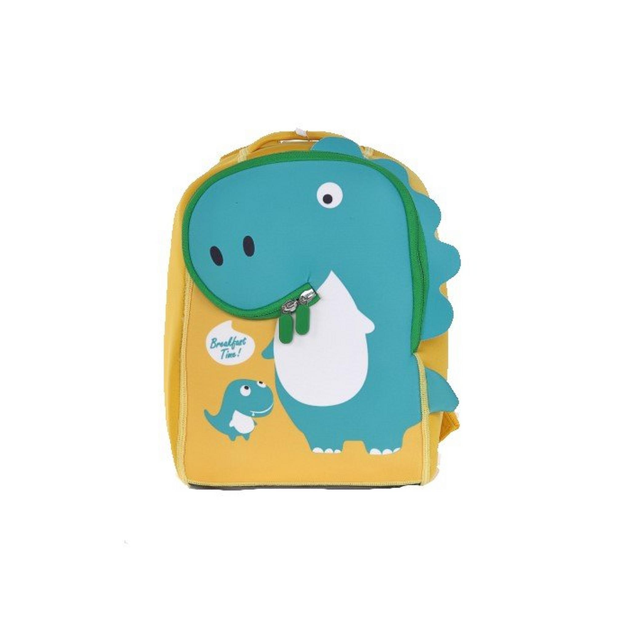 EQ Kids 3in1 Dino Large Backpack Set, KLB230215L - Green/Yellow