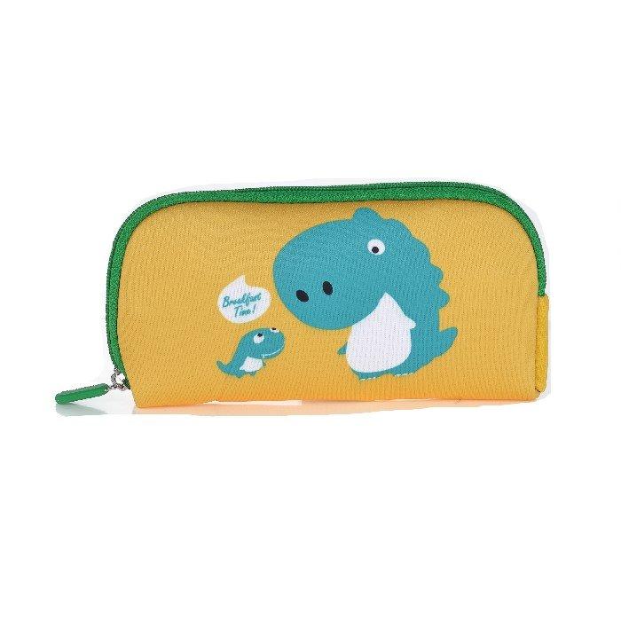 EQ Kids 3in1 Dino Large Backpack Set, KLB230215L - Green/Yellow