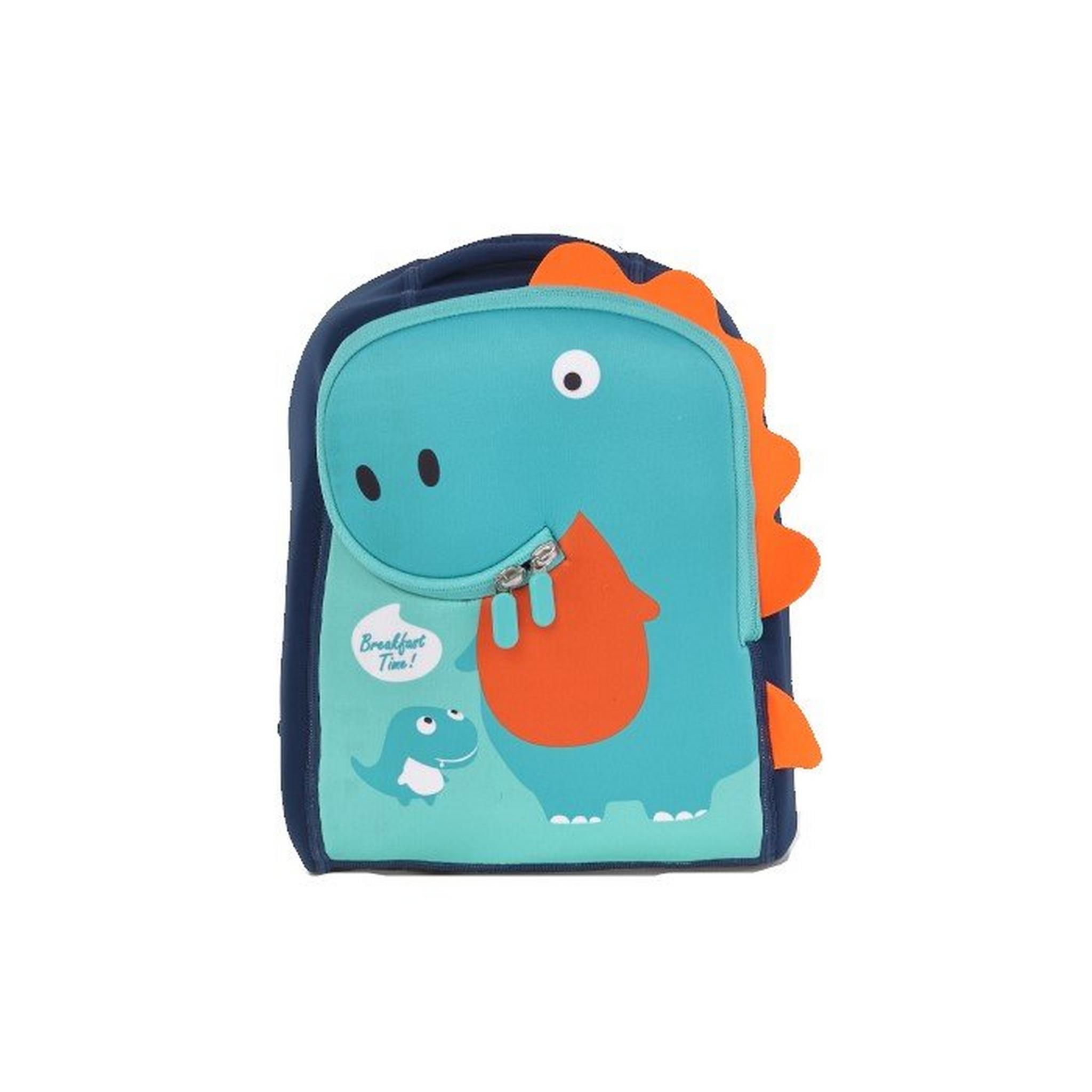 EQ Kids 3in1 Dino Large Backpack Set, KLB230215L - Orange/Green