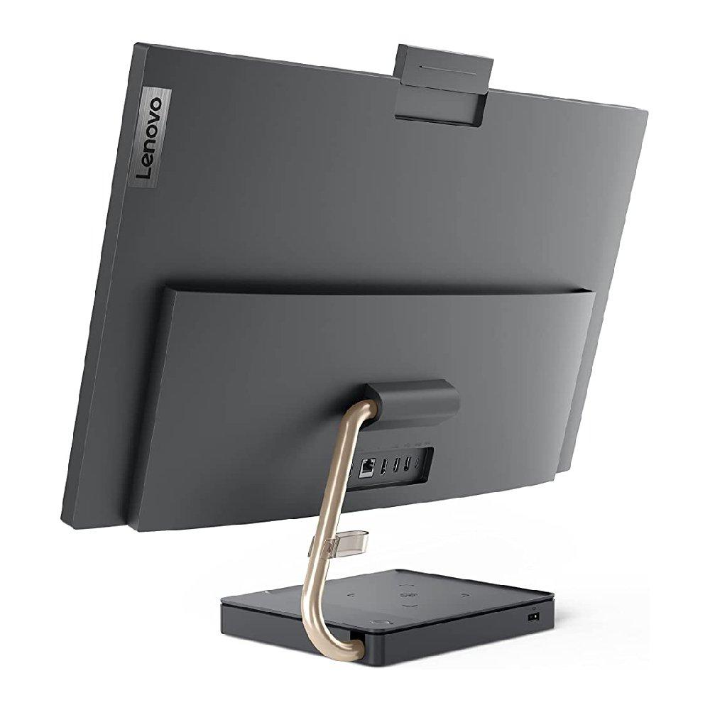 كمبيوتر مكتبي ايديا سنتر الكل في واحد من لينوفو، انتل كور اي7 ، 16 جيجا رام،1 تيرابايت اس اس دي، مقاس 16 بوصة، انتل جرافيكس يو اتش دي، ويندوز 11 هوم، F0GQ001PAX  - رمادي