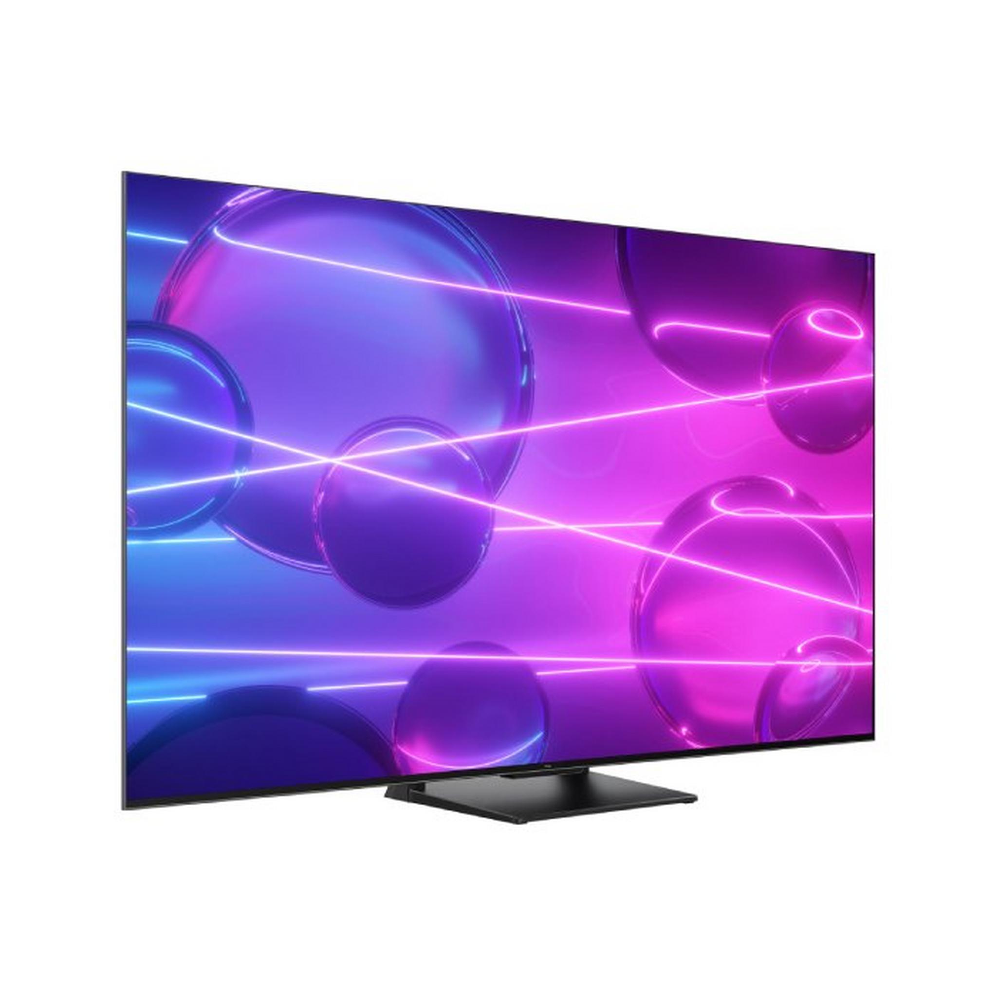 شاشة تلفزيون ذكي سلسلة سي745 مقاس 65-بوصة ٤كيه كيوليد من تي سي ال، 65C745- أسود