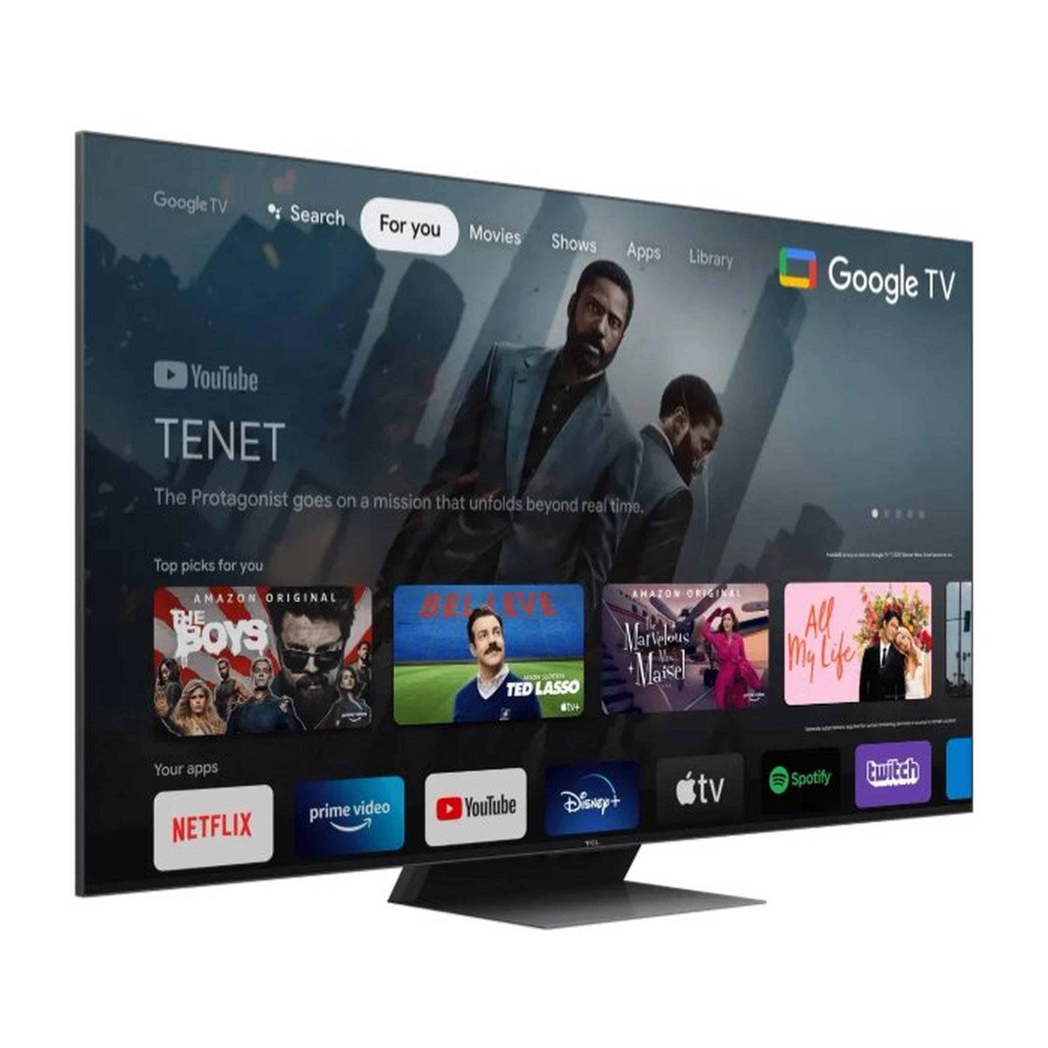 TCL C84 Series 75- inch 4K Mini LED Smart Google TV, 75C845 – Black