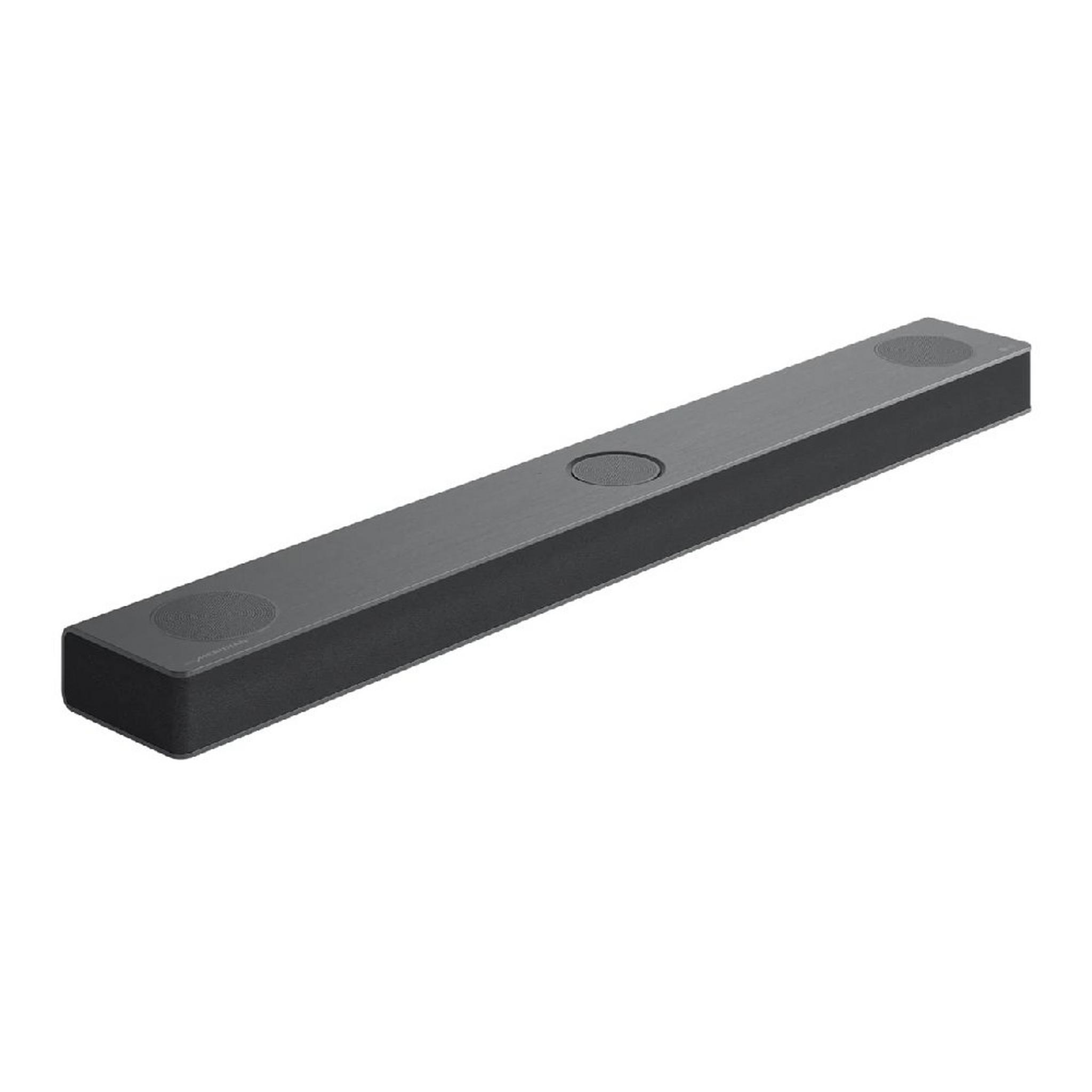 LG Sound Bar, Subwoofer and Surround Speakers, 5.1.3 Channel, 620 Watts, S80QR – Black