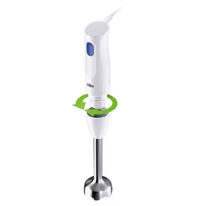 BRAUN MultiQuick 1 Hand blender, 450 Watts, 350 ml Chopper, MQ10.202M– White / Blue
