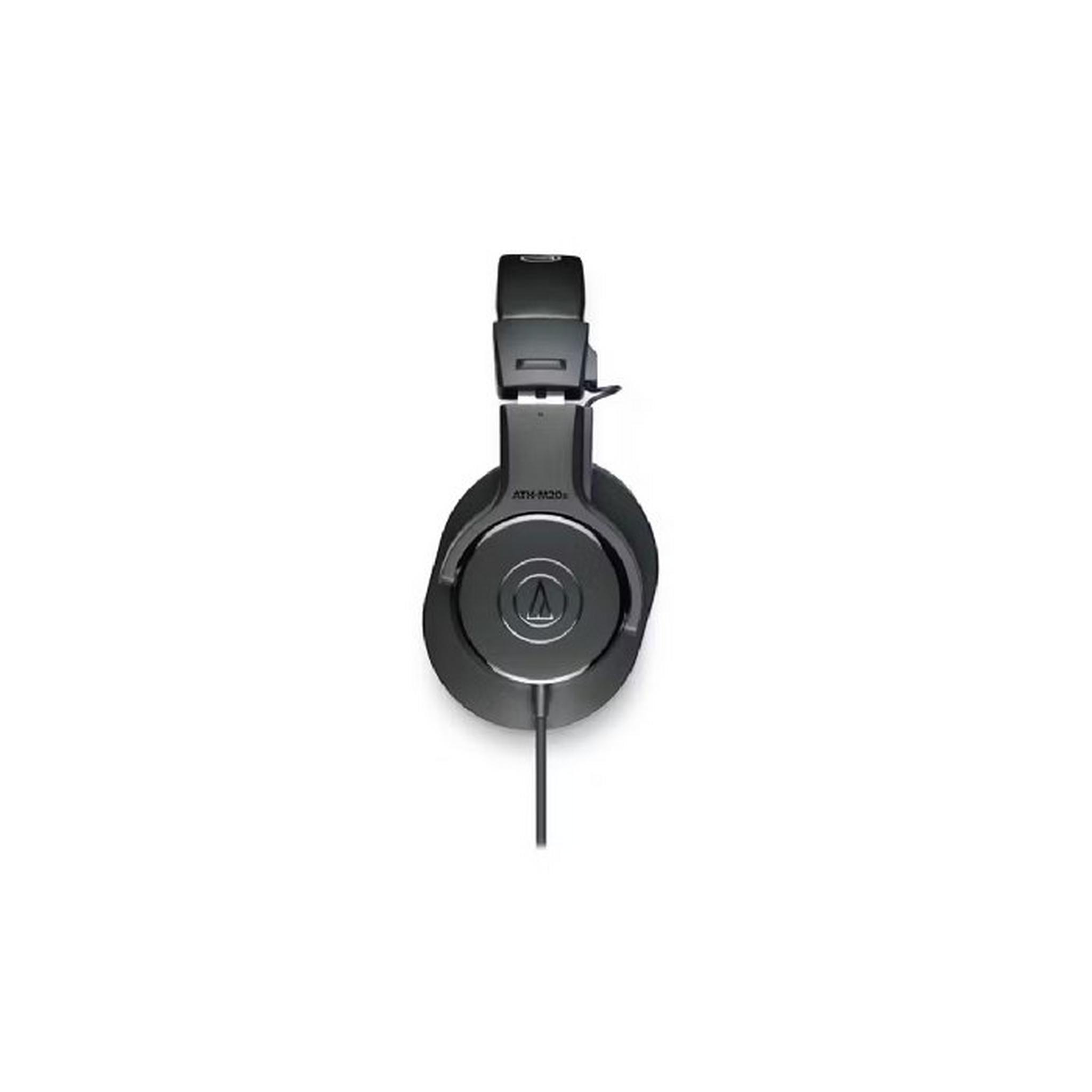 AudioTechnica Professional Studio Monitor Wired Headphones, ATH-M20x - Black