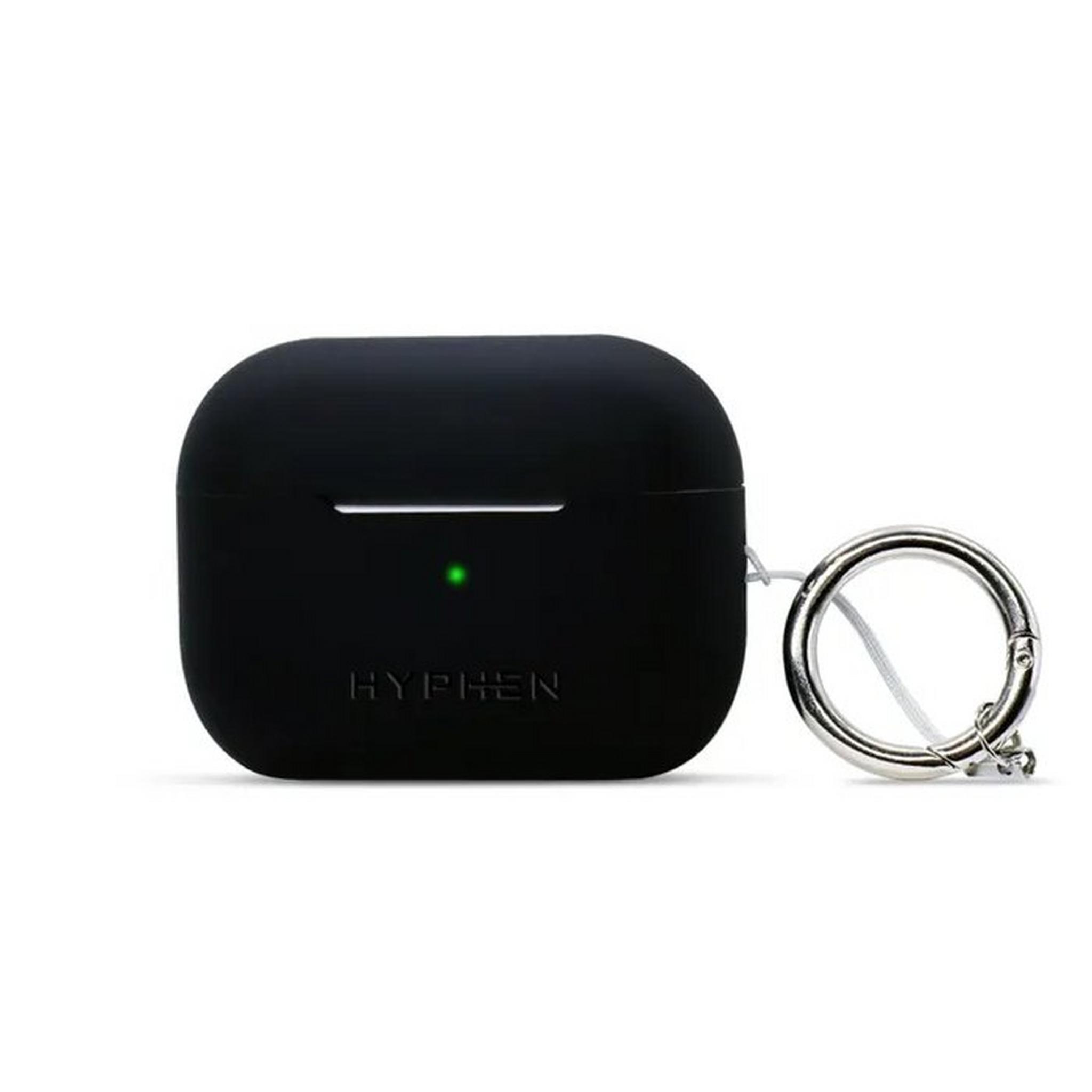 Hyphen Apple Airpods Pro 2nd Gen Silicone + Clear Case, HAC-SCP2BK6876– Black