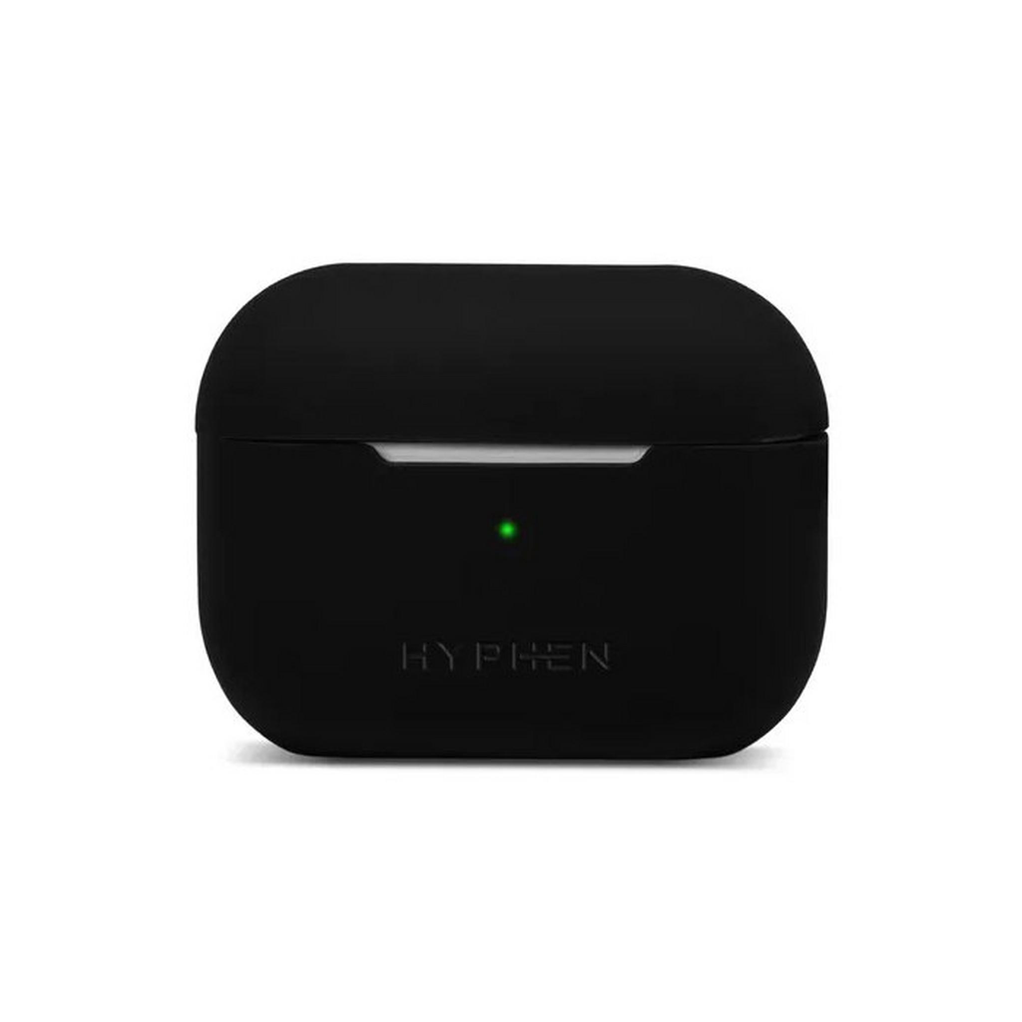 Hyphen Apple Airpods Pro 2nd Gen Silicone + Clear Case, HAC-SCP2BK6876– Black