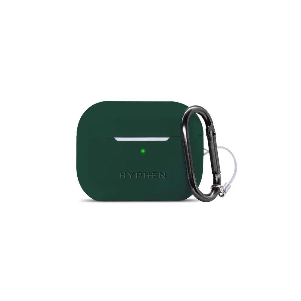 Buy Hyphen silicone + clear case for apple airpods pro 2nd gen, hac-scp2gr6890 - green in Kuwait