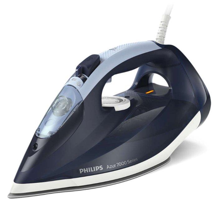 Buy Philips 7000 series steam iron, 2800w, dst7030/26 - dark blue in Saudi Arabia