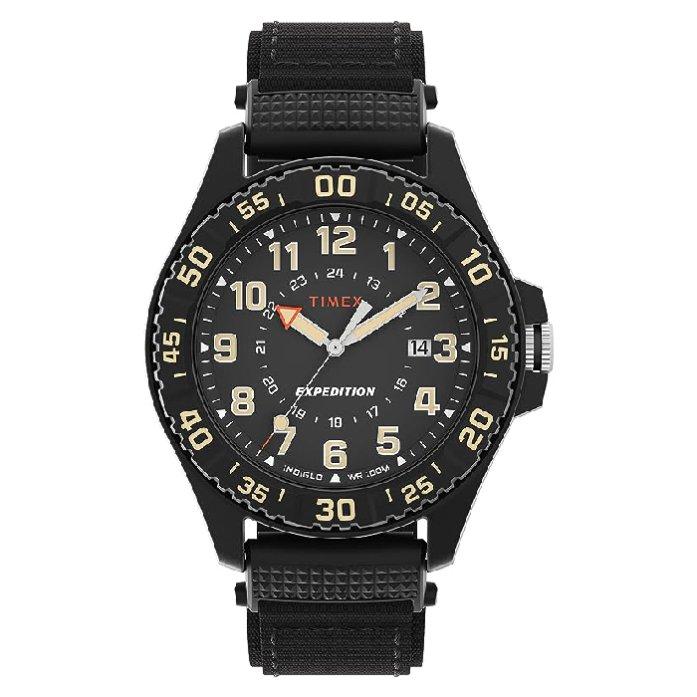 اشتري ساعة تيميكس للرجال، أنالوج، سوار قماش، 42مم، tw4b26300 - أسود في الكويت