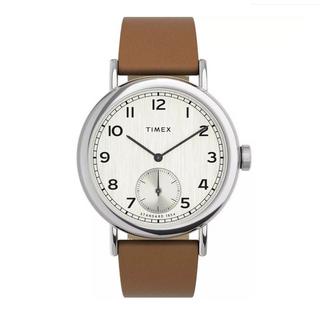 Buy Timex standard sub-second men's watch, analog, 40mm, leather strap, tw2v71500 – brown in Kuwait