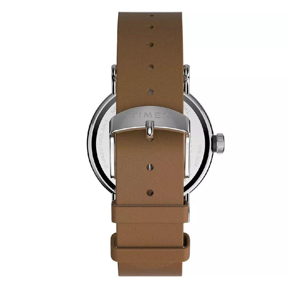Timex Standard Sub-Second Men's Watch, Analog, 40mm, Leather Strap, TW2V71500 – Brown