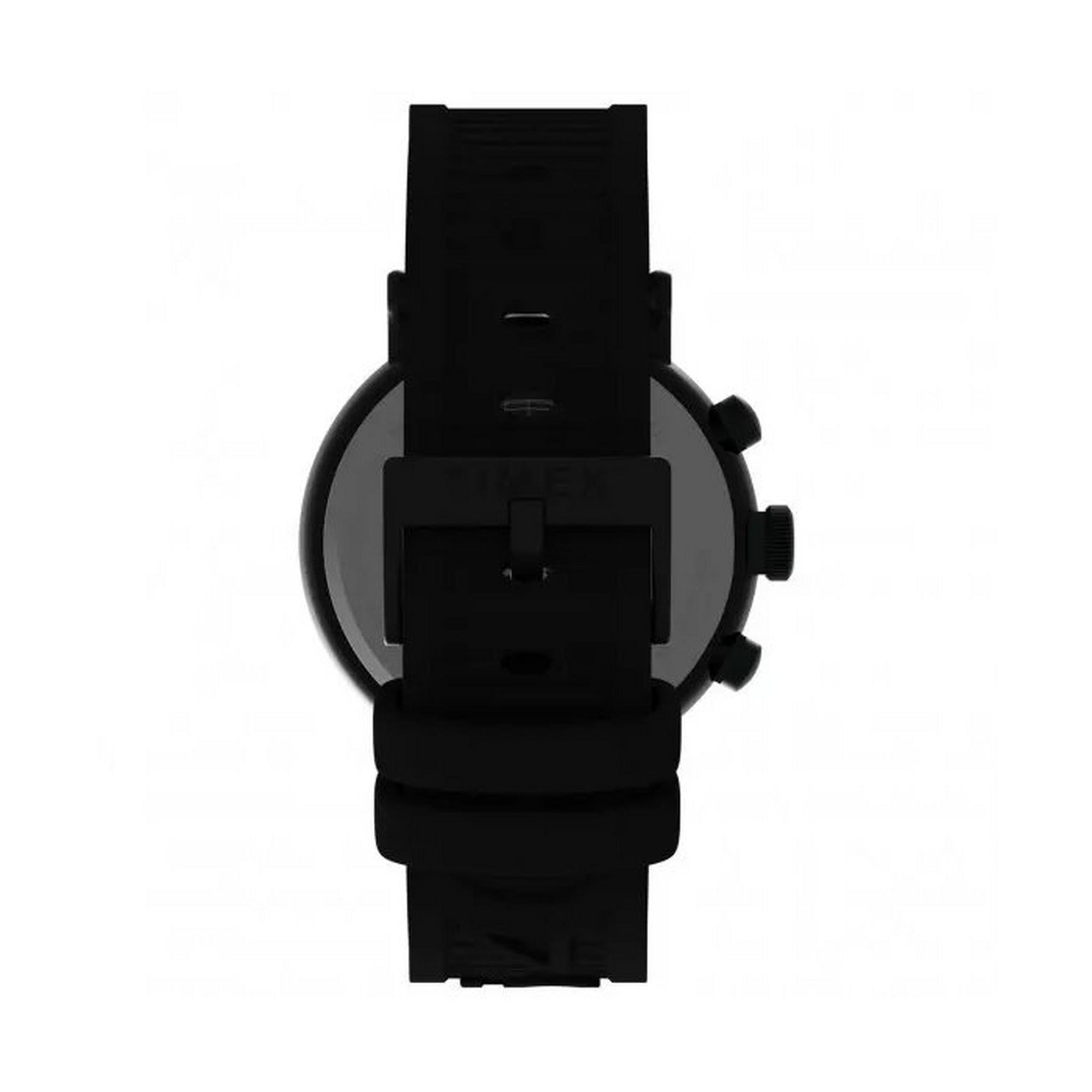 ساعة واتربري للرجال من تايمكس ، أنالوج ، مقاس 43 ملم ، حزام ريزن ، TW2V71900 - أسود
