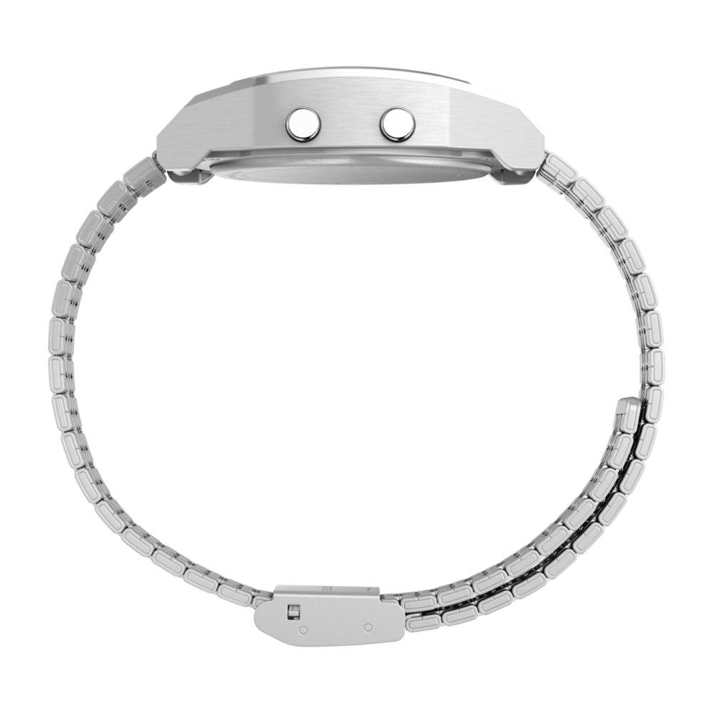 Timex T80 Unisex Watch, Digital, 36.5 mm, Stainless Steel Band, TW2V74200 – Silver