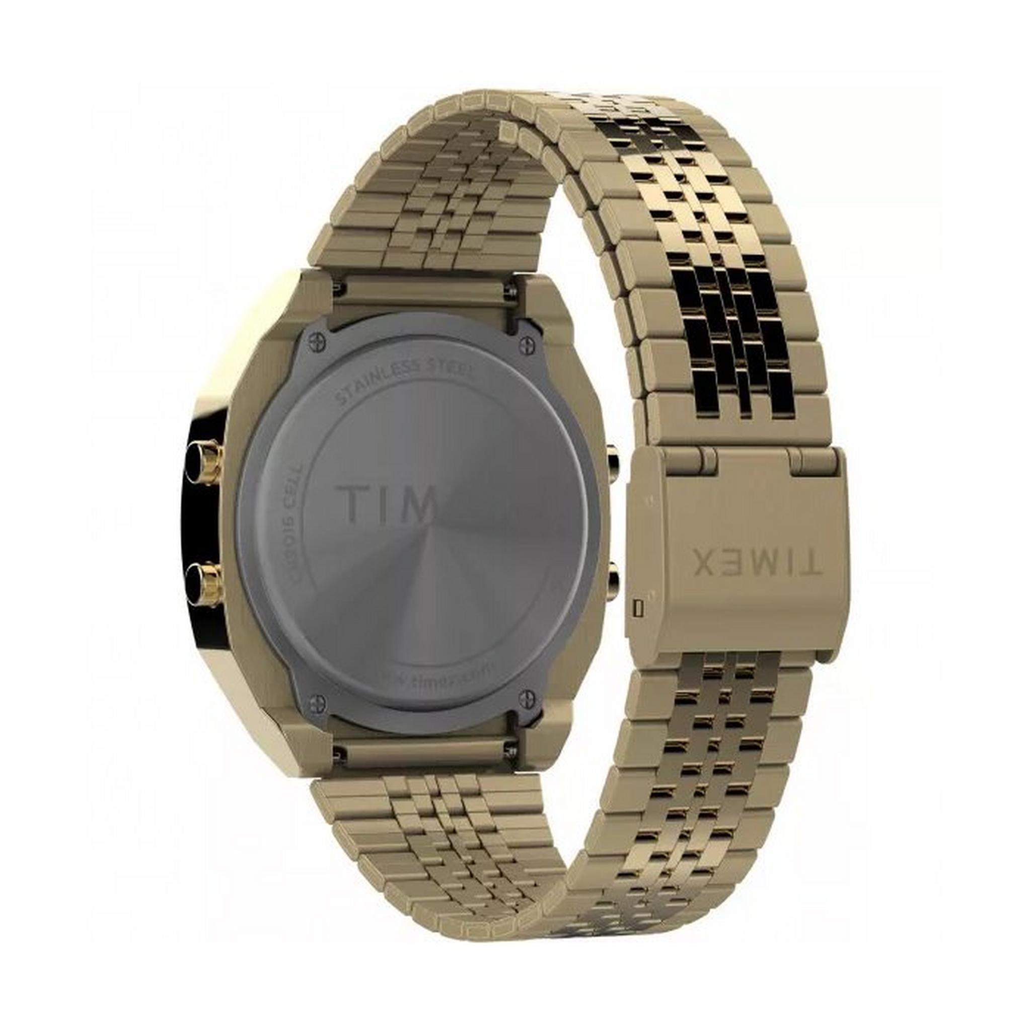 Timex T80 Unisex Watch, Analog, TW2V74300 – Gold| Xcite