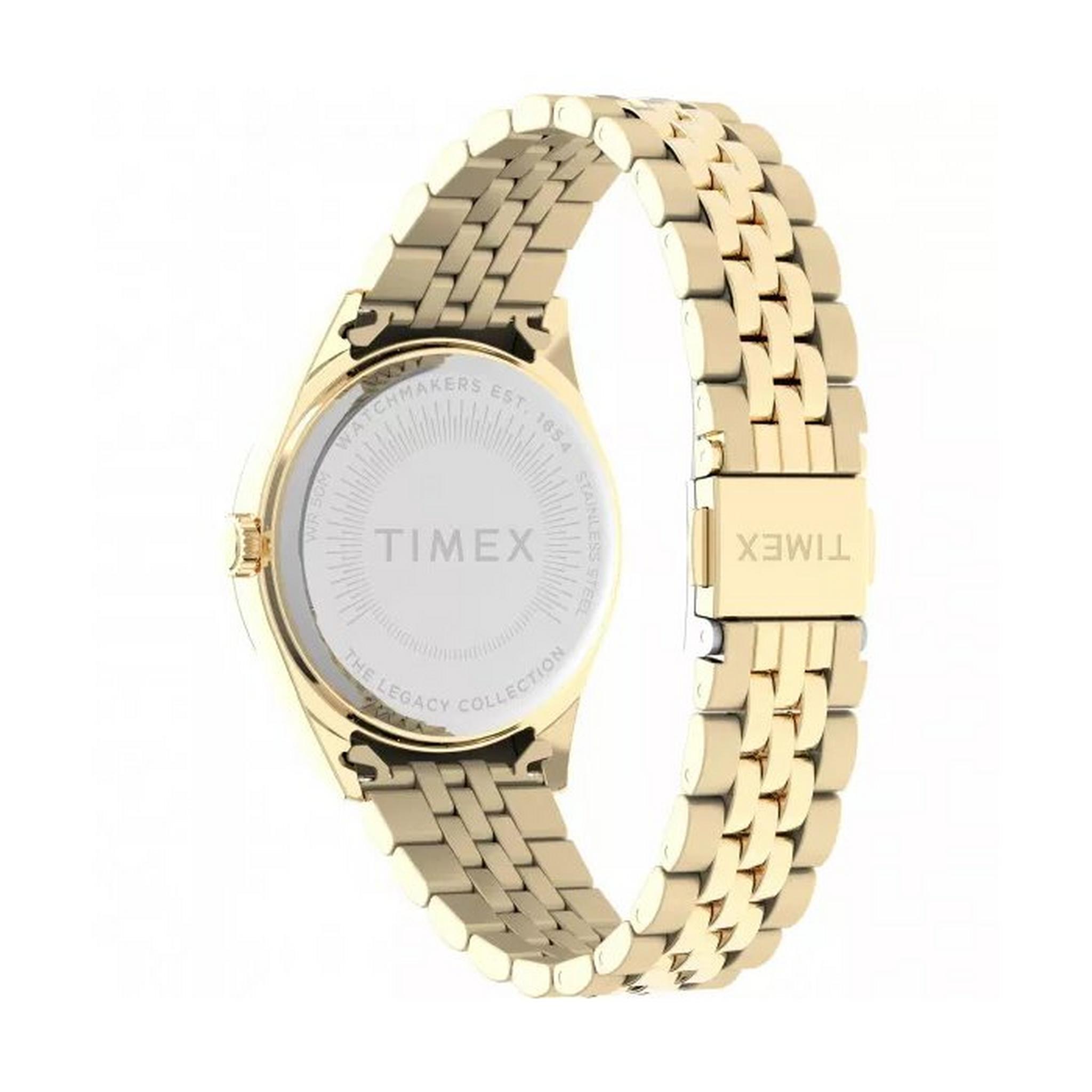 TIMEX Legacy Women's Watch, Analog, 36mm, Stainless Steel Strap, TW2V68300 – Gold