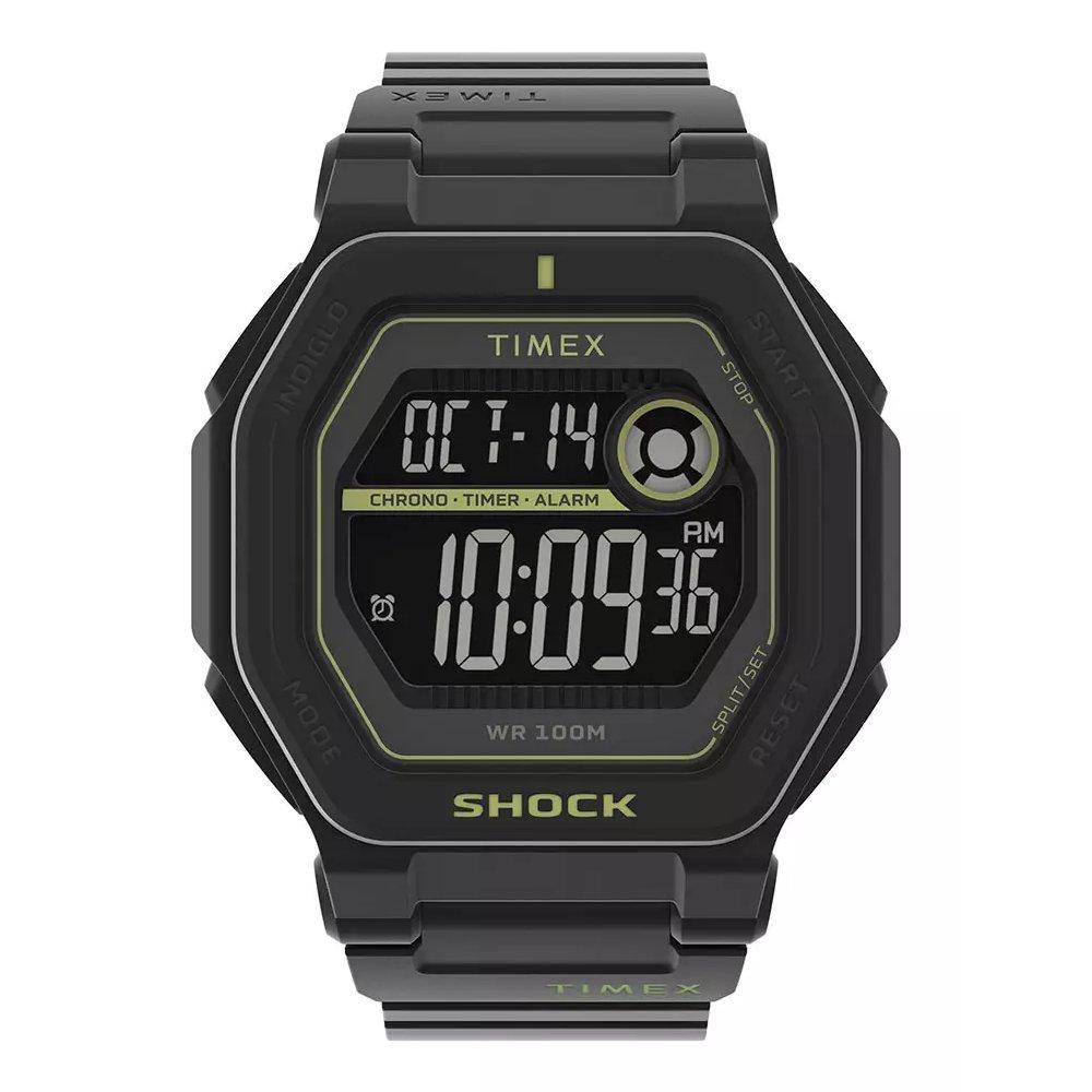 Buy Timex command encounter men's watch, digital, 45mm, resin strap, tw2v59800 – black in Kuwait