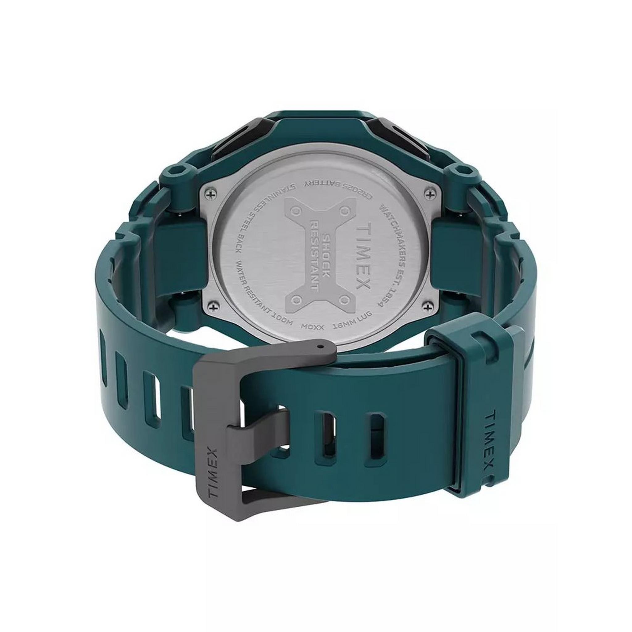 ساعة كوماند انكاونتر للرجال من تايمكس، رقمية ، مقاس 45 ملم ، حزام ريزن ، TW2V59900 – أزرق