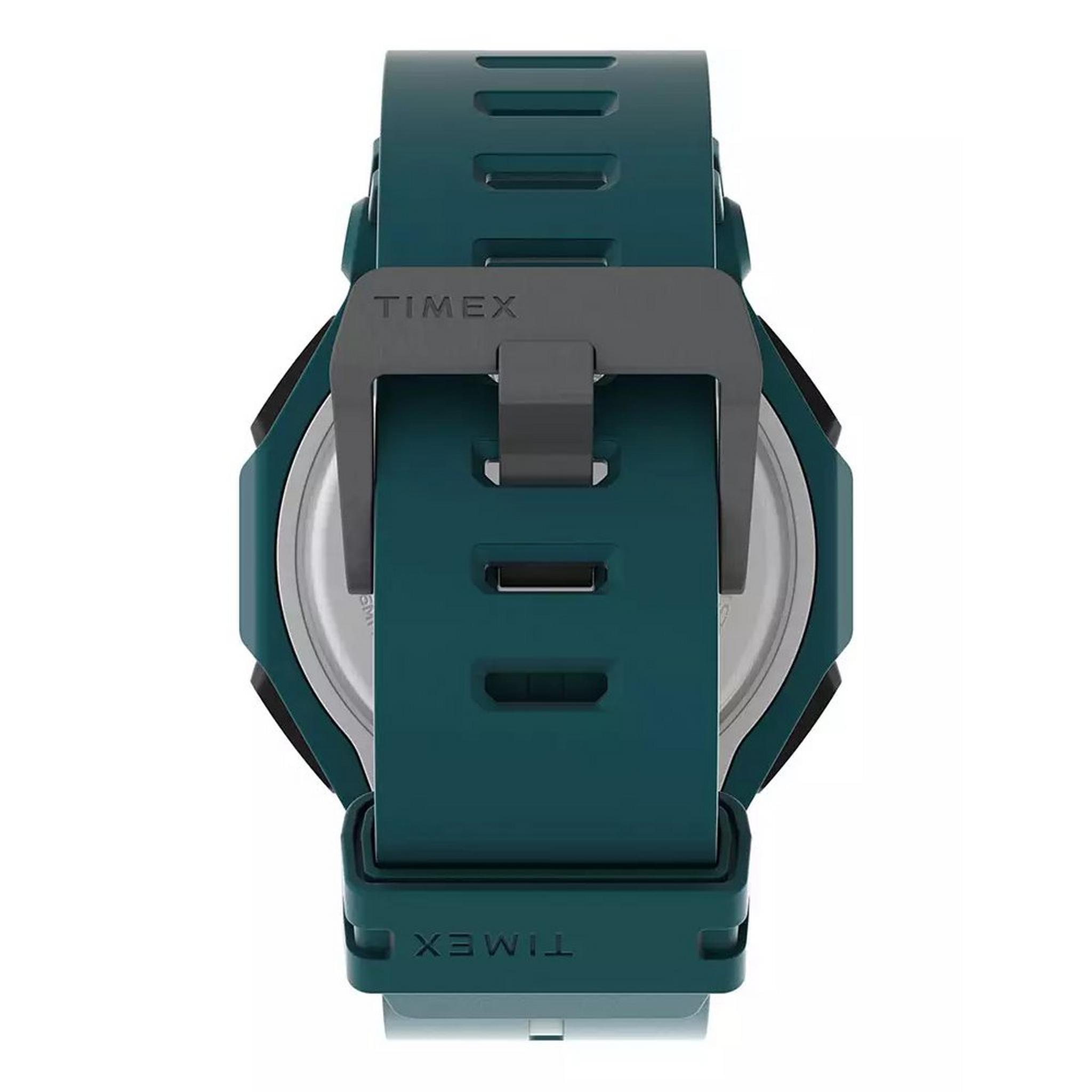 ساعة كوماند انكاونتر للرجال من تايمكس، رقمية ، مقاس 45 ملم ، حزام ريزن ، TW2V59900 – أزرق