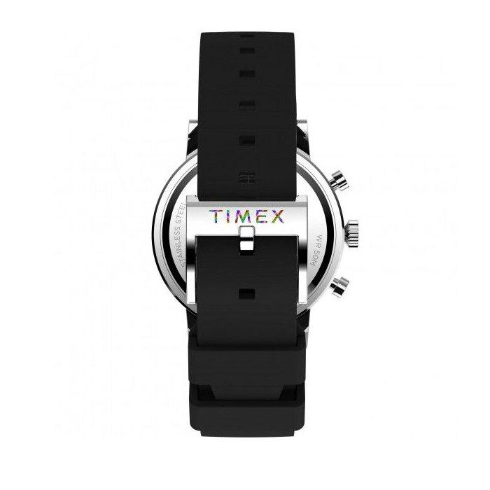 Timex Midtown Men's Watch, Chronograph, 40mm, Silicone Strap, TW2V70500 – Black