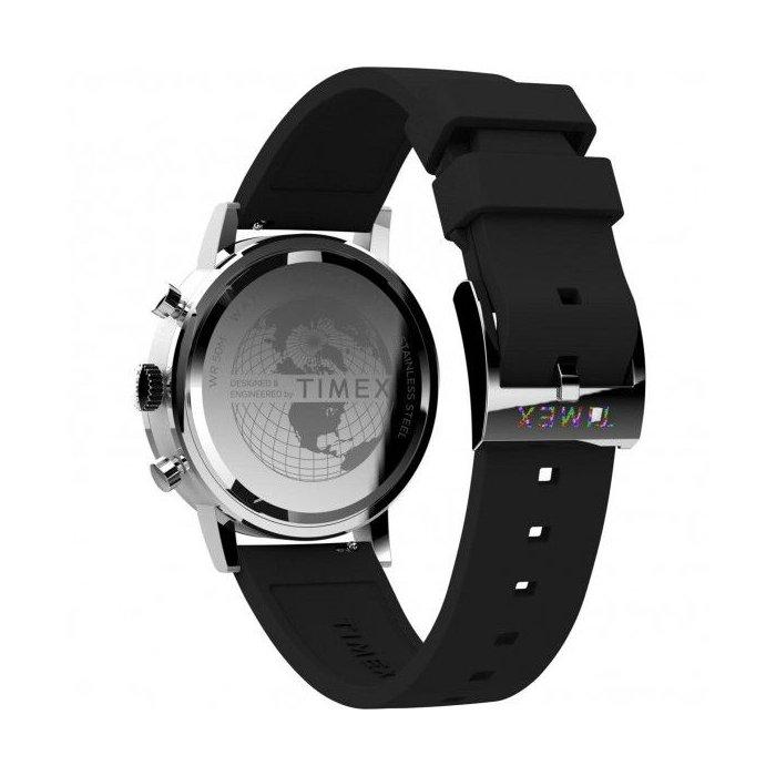 Timex Midtown Men's Watch, Chronograph, 40mm, Silicone Strap, TW2V70500 – Black