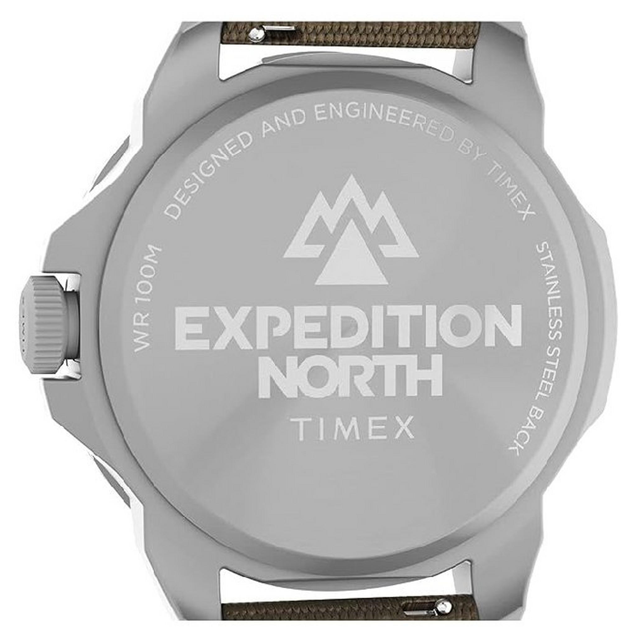Timex Expedition North Ridge Men's Watch, Analog, 42mm, Fabric Strap, TW2V62400 – Tan