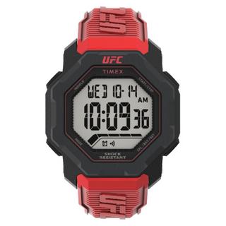 Buy Timex watch for men, digital, resin band, 48mm, tw2v88200 - red in Kuwait