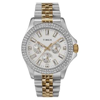 Buy Timex watch for women, analog, stainless steel band, 40mm, tw2v79500 - silver/gold in Kuwait