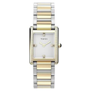 Buy Timex watch for women, analog, stainless steel band, 24mm, tw2v81300 - silver/gold in Kuwait